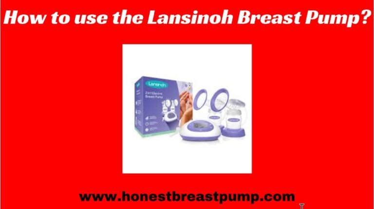 How to use the Lansinoh breast pump